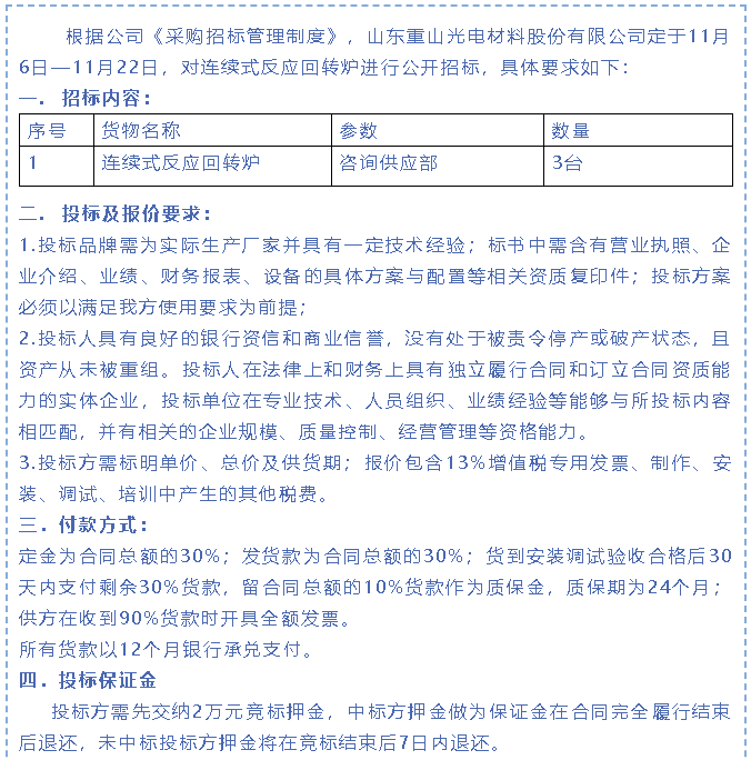 【招標公告】重山光電69